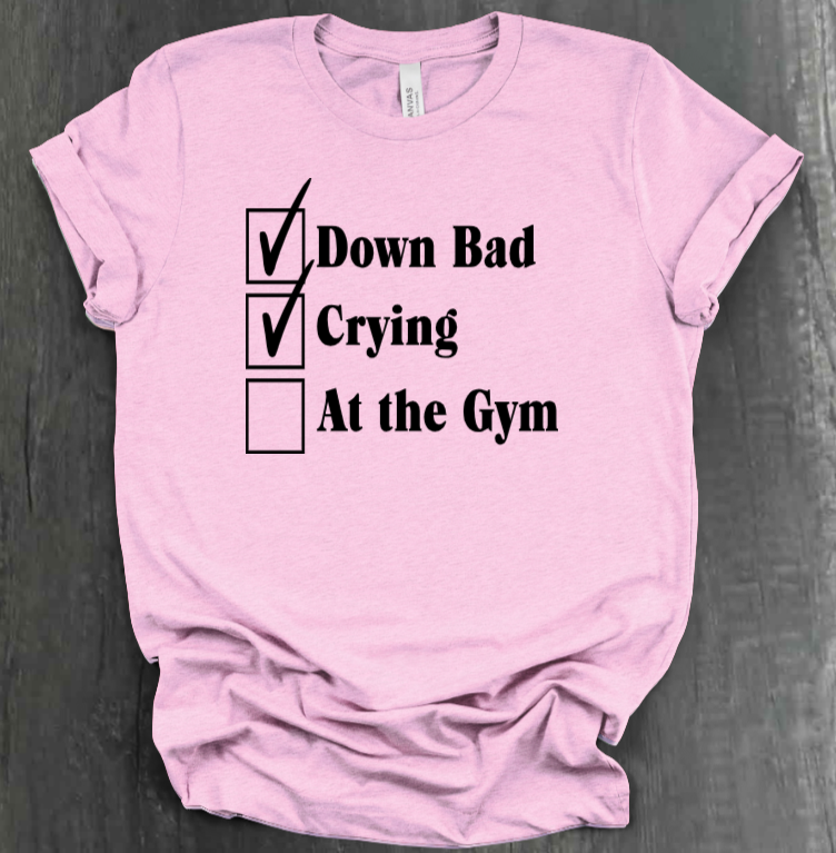 DOWN BAD CHECKLIST SHIRT