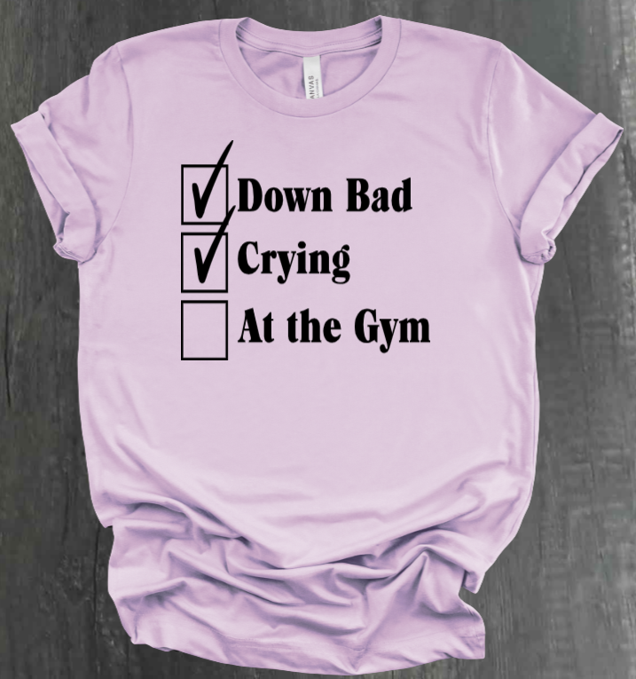 DOWN BAD CHECKLIST SHIRT