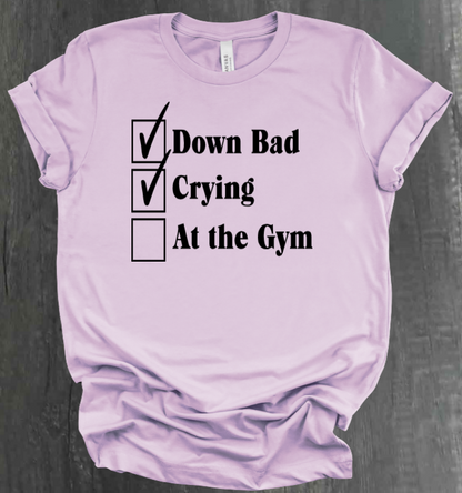 DOWN BAD CHECKLIST SHIRT