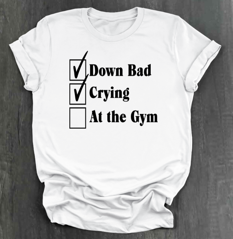 DOWN BAD CHECKLIST SHIRT