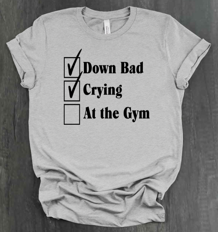 DOWN BAD CHECKLIST SHIRT