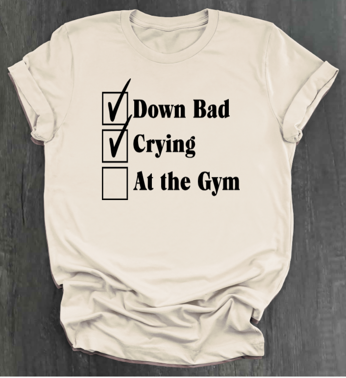 DOWN BAD CHECKLIST SHIRT