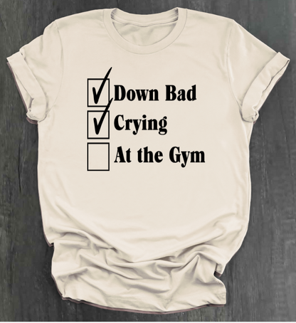 DOWN BAD CHECKLIST SHIRT