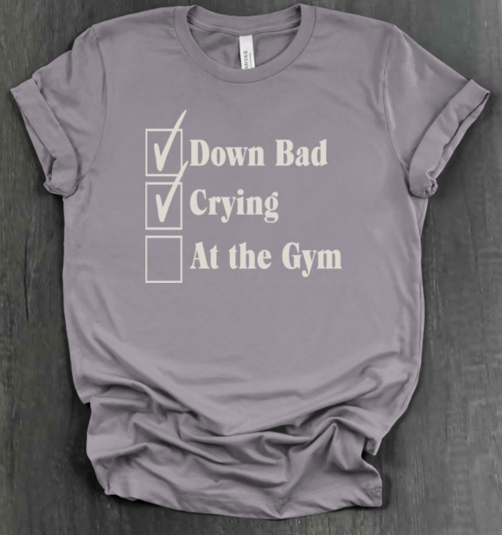 DOWN BAD CHECKLIST SHIRT
