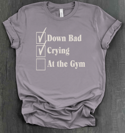 DOWN BAD CHECKLIST SHIRT