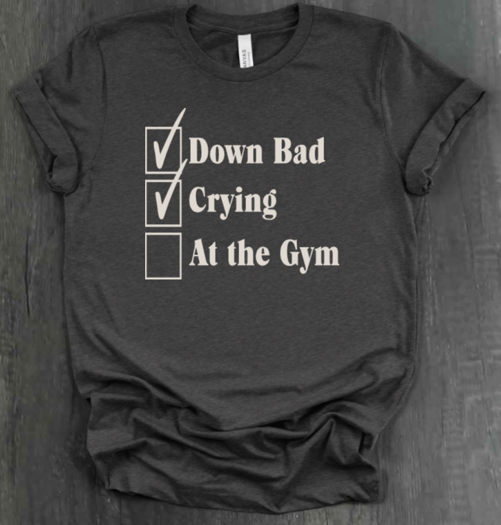 DOWN BAD CHECKLIST SHIRT