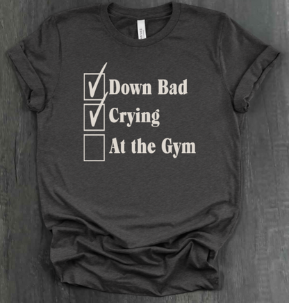 DOWN BAD CHECKLIST SHIRT