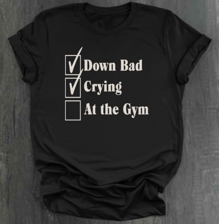 DOWN BAD CHECKLIST SHIRT