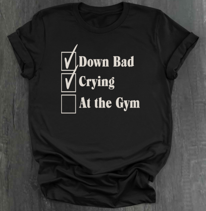 DOWN BAD CHECKLIST SHIRT