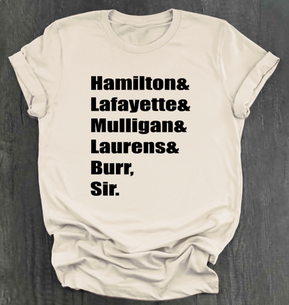 HAMILTON &....BURR, SIR. SHIRT
