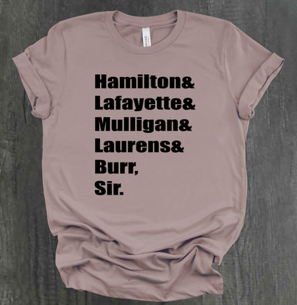 HAMILTON &....BURR, SIR. SHIRT