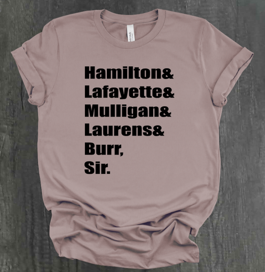 HAMILTON &....BURR, SIR. SHIRT
