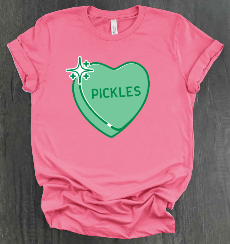 PICKLE CONVERSATION HEART SHIRT