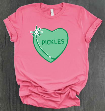 PICKLE CONVERSATION HEART SHIRT