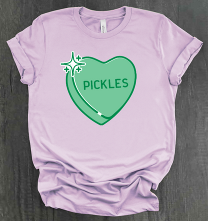 PICKLE CONVERSATION HEART SHIRT
