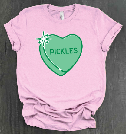 PICKLE CONVERSATION HEART SHIRT