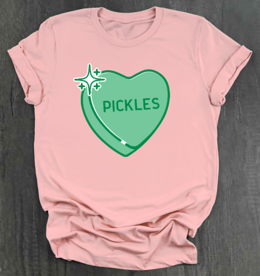 PICKLE CONVERSATION HEART SHIRT