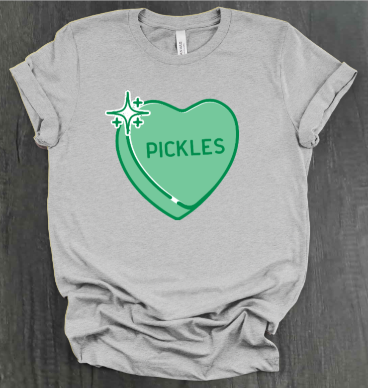 PICKLE CONVERSATION HEART SHIRT