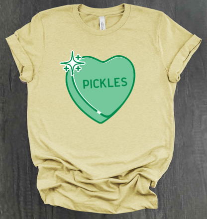 PICKLE CONVERSATION HEART SHIRT