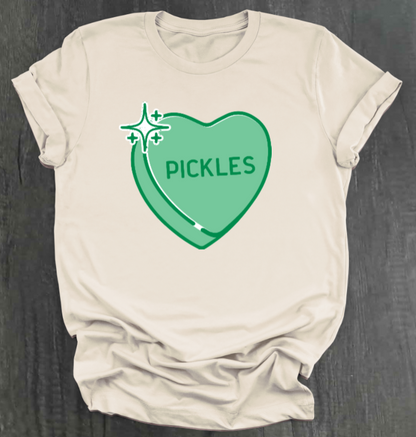 PICKLE CONVERSATION HEART SHIRT