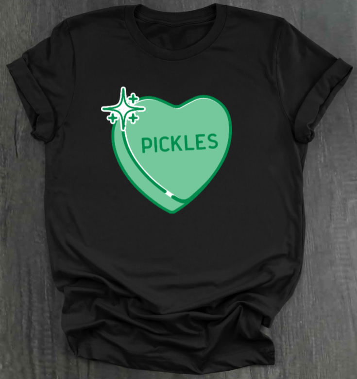 PICKLE CONVERSATION HEART SHIRT