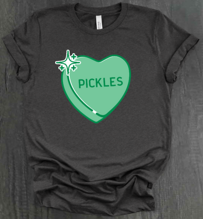 PICKLE CONVERSATION HEART SHIRT