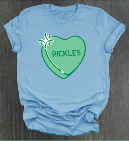 PICKLE CONVERSATION HEART SHIRT