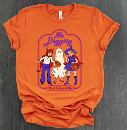 NO DIGGITY HALLOWEEN SHIRT