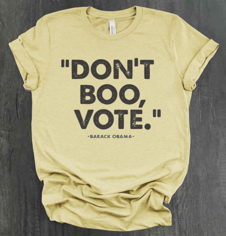 CAMISETA NO ABUCHEE, VOTE