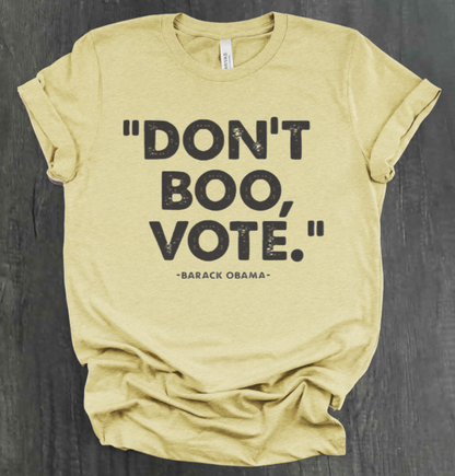 CAMISETA NO ABUCHEE, VOTE