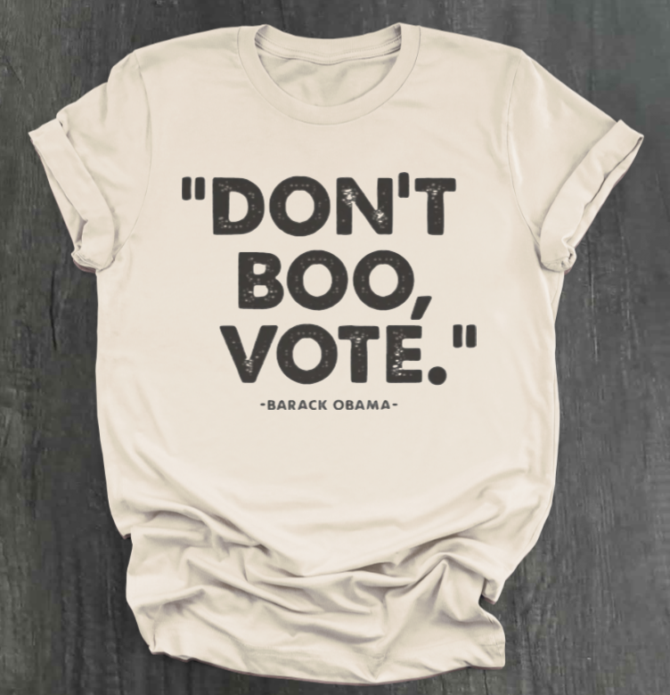 CAMISETA NO ABUCHEE, VOTE