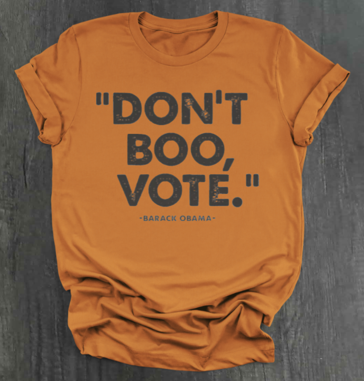 CAMISETA NO ABUCHEE, VOTE