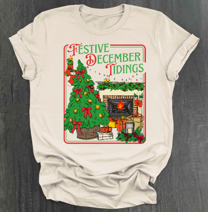 FESTIVE DECEMBER TIDINGS SHIRT