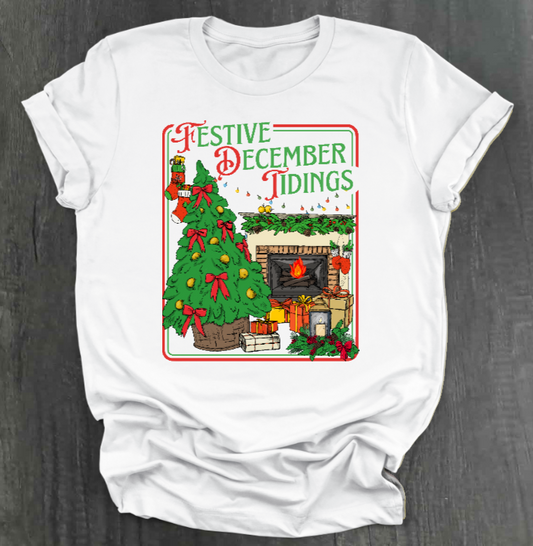 FESTIVE DECEMBER TIDINGS SHIRT