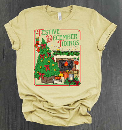FESTIVE DECEMBER TIDINGS SHIRT