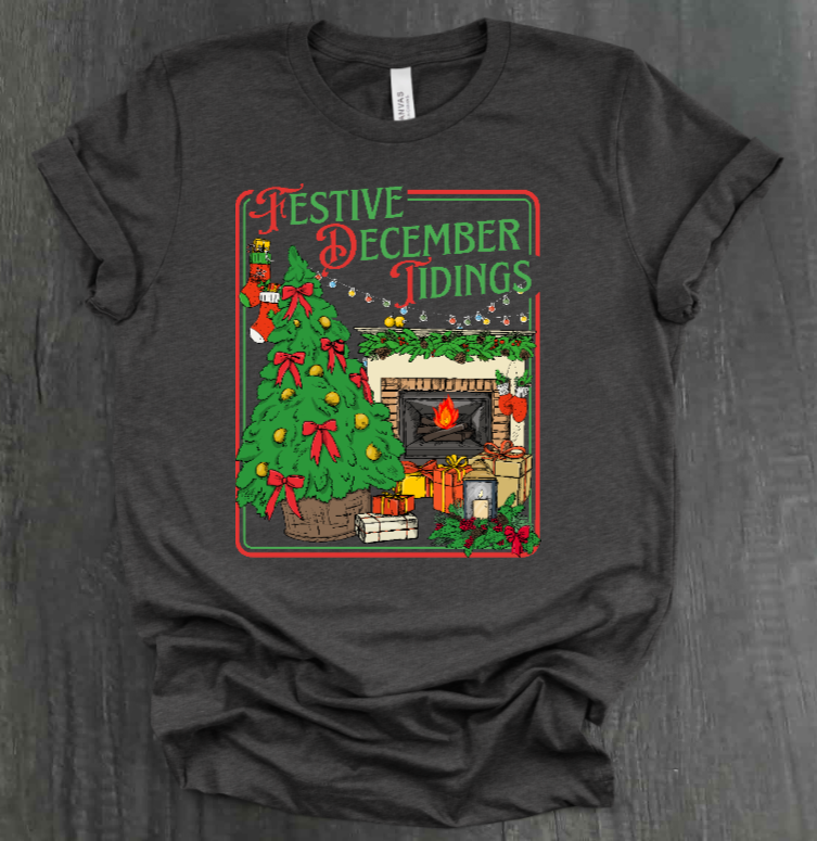 FESTIVE DECEMBER TIDINGS SHIRT