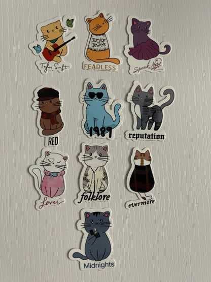 CAT/DINO/GHOST ERAS STICKERS - FrankieDeLeonDesigns