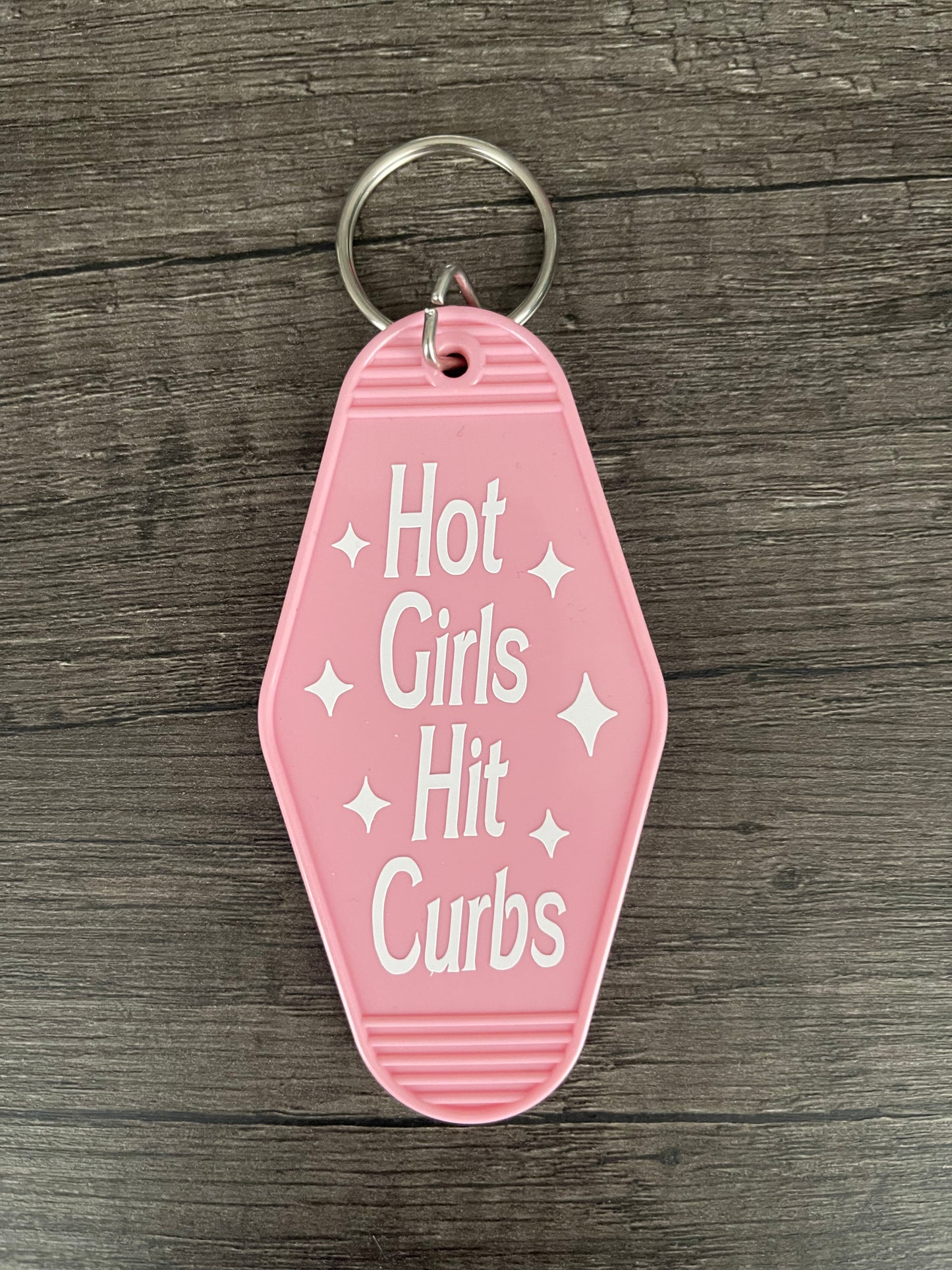 HOT GIRLS HIT CURBS KEYCHAIN