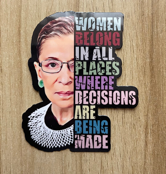 WOMEN BELONG STICKER