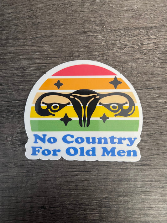 NO COUNTRY FOR OLD MEN STICKER