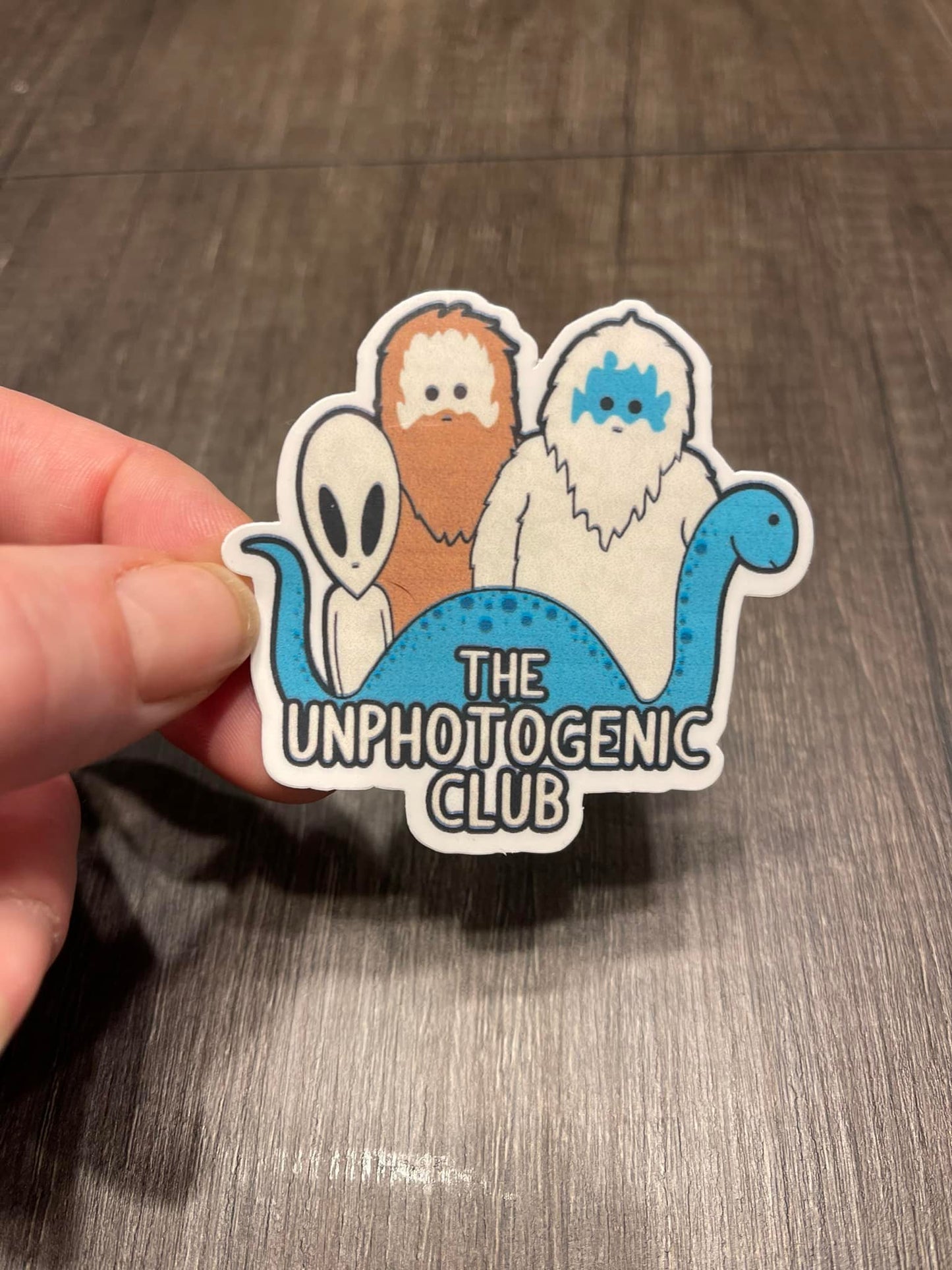 UNPHOTOGENIC CLUB STICKER