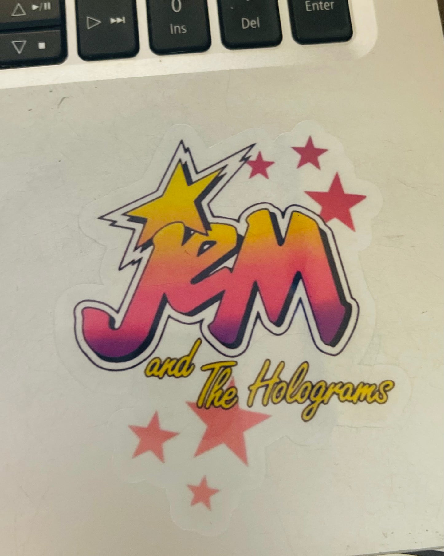 CLEAR JEM AND THE HOLOGRAMS STICKER