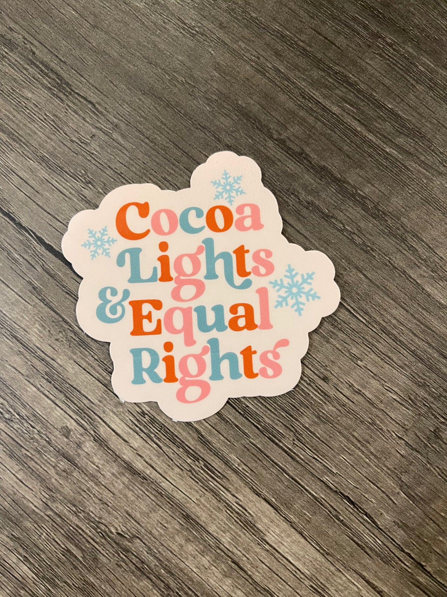COCOA LIGHTS AND REPRODUCTIVE RIGHTS STICKER
