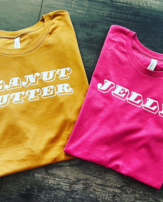 PEANUT BUTTER AND JELLY COUPLES SHIRTS